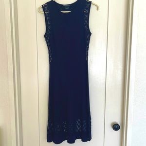 Romantic and classic navy blue dress